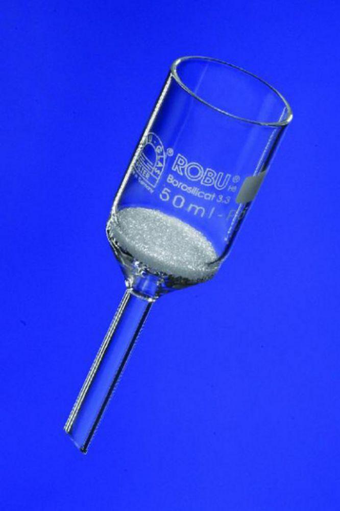 Filter funnels 50ml posority F, 36mmØ, 10mm stem Ø