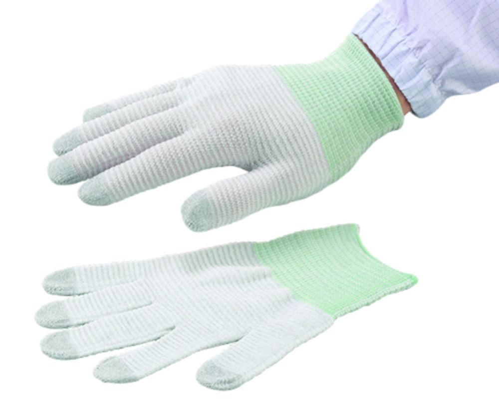 As One ASPURE Conductive Gloves, Size L Nylon, Pack of 10 Pairs

