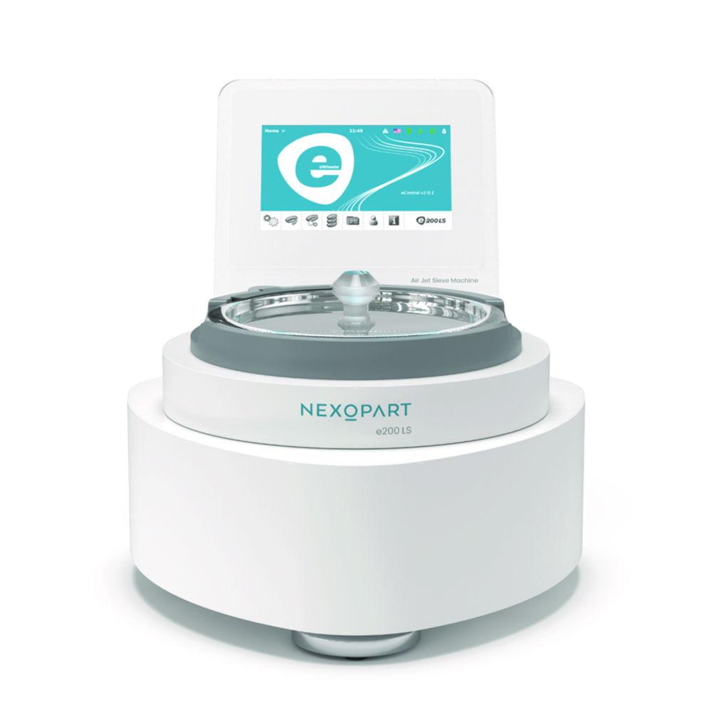 NEXOPART Air Jet Sieve Machine e200 LS eControl Lite with HMI 3.0 Screen 90–264V 50/60Hz 1500–5000 Pa
