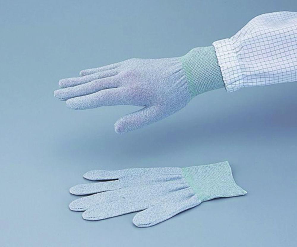 As One ASPURE Conductive Gloves, Size M, Nylon, Pack of 10 Pairs

