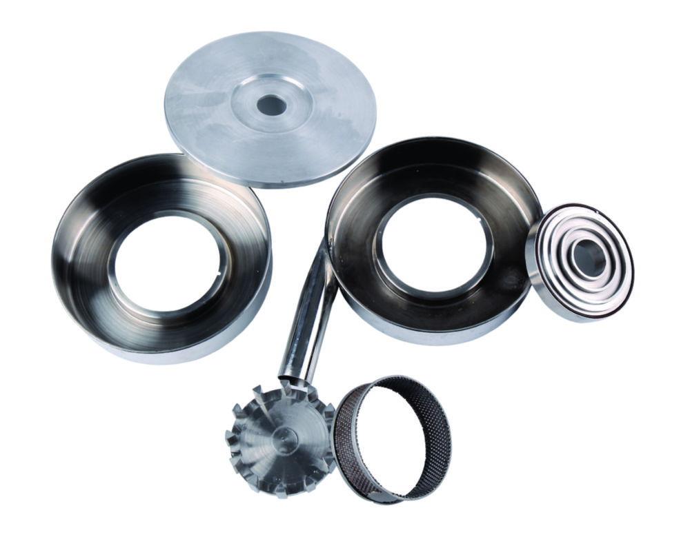 Powteq Ring Sieve, Trapezoid Holes, 0.2 mm Stainless Steel