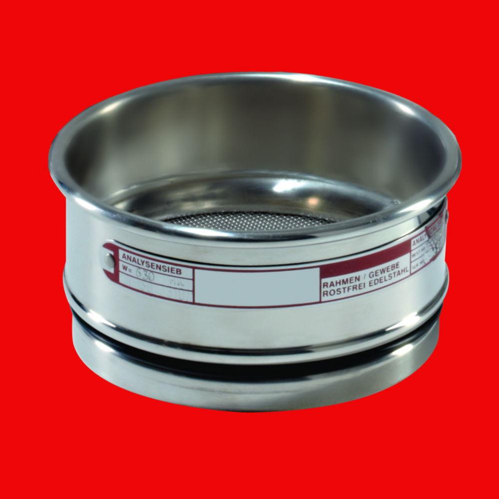 Fritsch Test Sieve, 100 x 40 mm Mesh Size 1.25 mm Stainless Steel, ISO 3310-1

