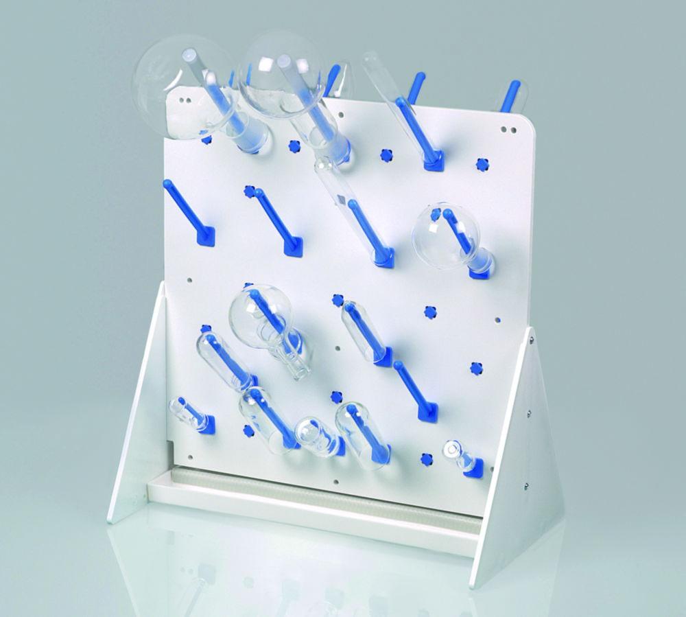 Bürkle Draining Rack without Fluting LaboPlast, 40 x 40 cm, PVC Comp. with Attached Rods