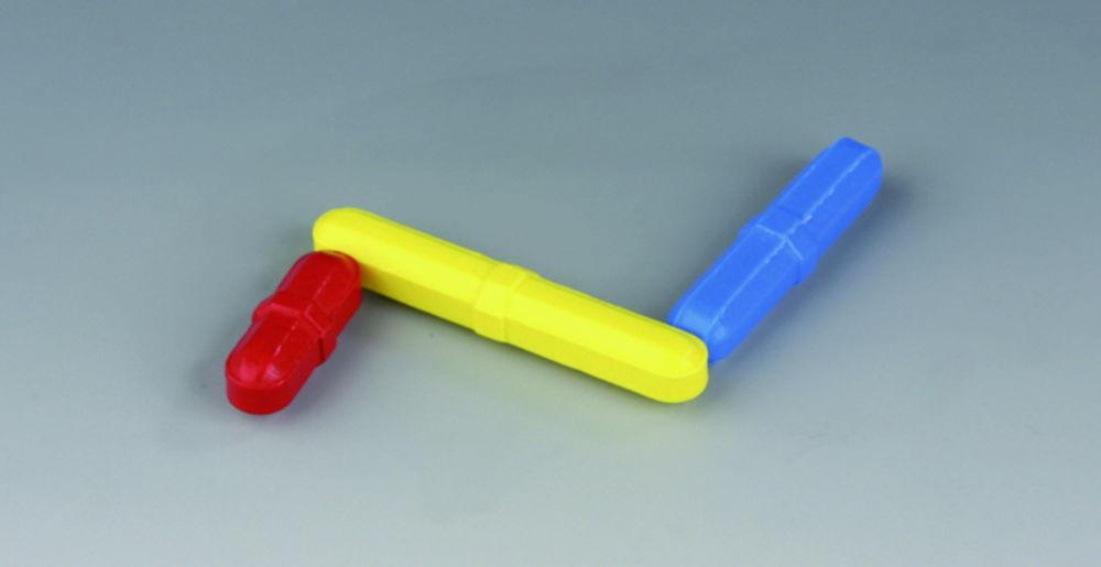 Bohlender Magnetic Stirring Bar, Coloured 12.5x8 mm, Blue, PTFE