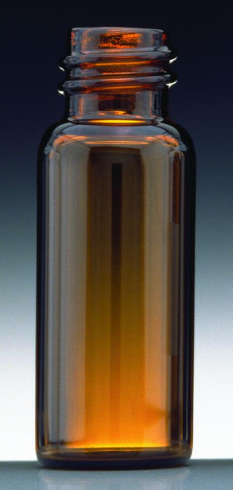Scherf Sample Bottles 1.2 ml, 33x12 mm PU=100, with Thread 8-425, Amber Glass # I80321200Z2D2100SP0

