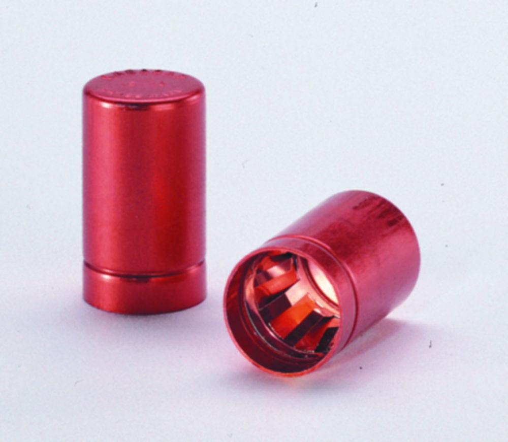 Schuett-Biotec Labocap Caps 19/20 mm Red Without Grip (Pack of 100)

