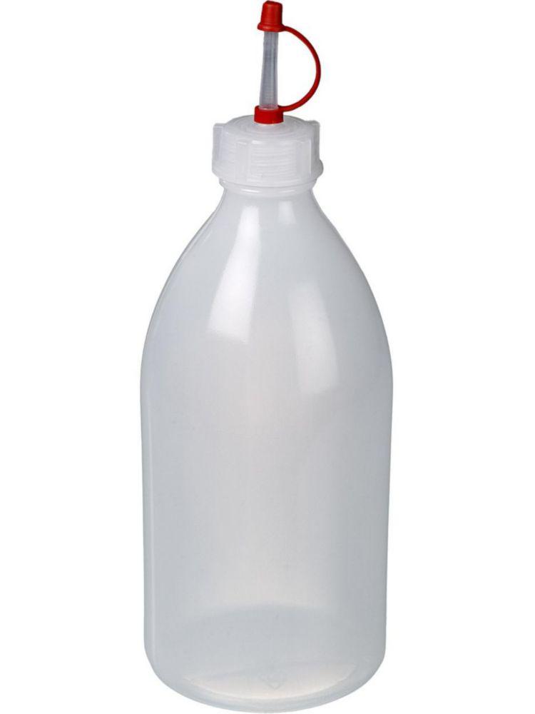 Bürkle Narrow Neck Bottle 500 ml, LDPE with Drop Closure and Cap