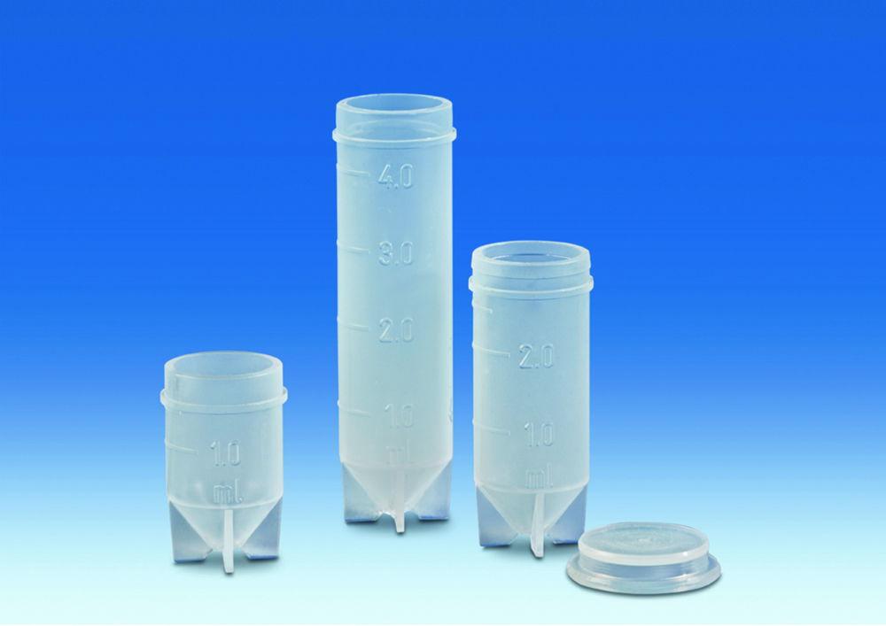 VITLAB Sample Vessel PFA 1.5 ml OD 13.5 mm Without Lid with Convex Graduation



