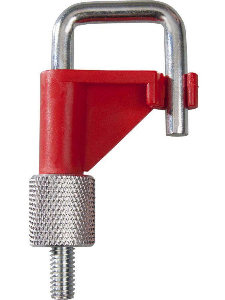 Bürkle Stop-It Tubing Clamp with Easy-Click Closure, Red, for Tubes up to 20 mm Diameter