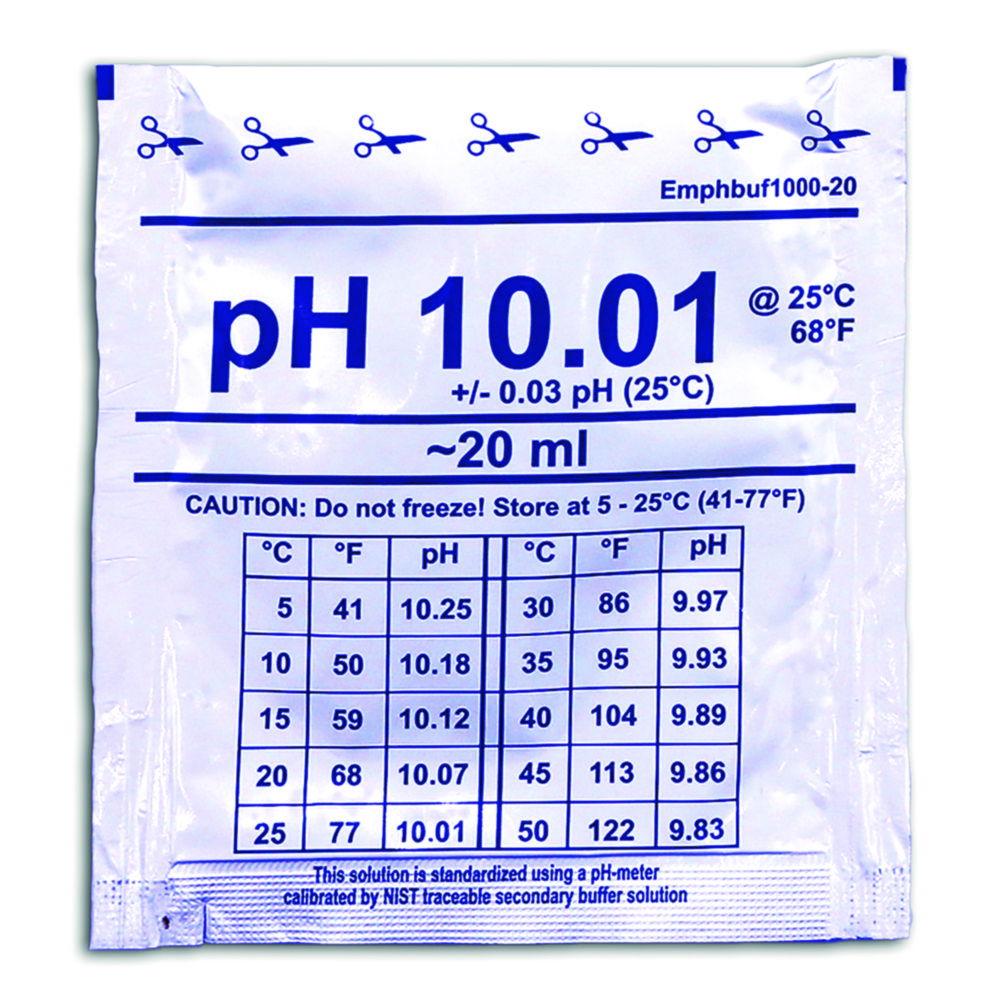 Water-i.d. pH Calibration Solution 10.01 pH Pack of 25x20ml


