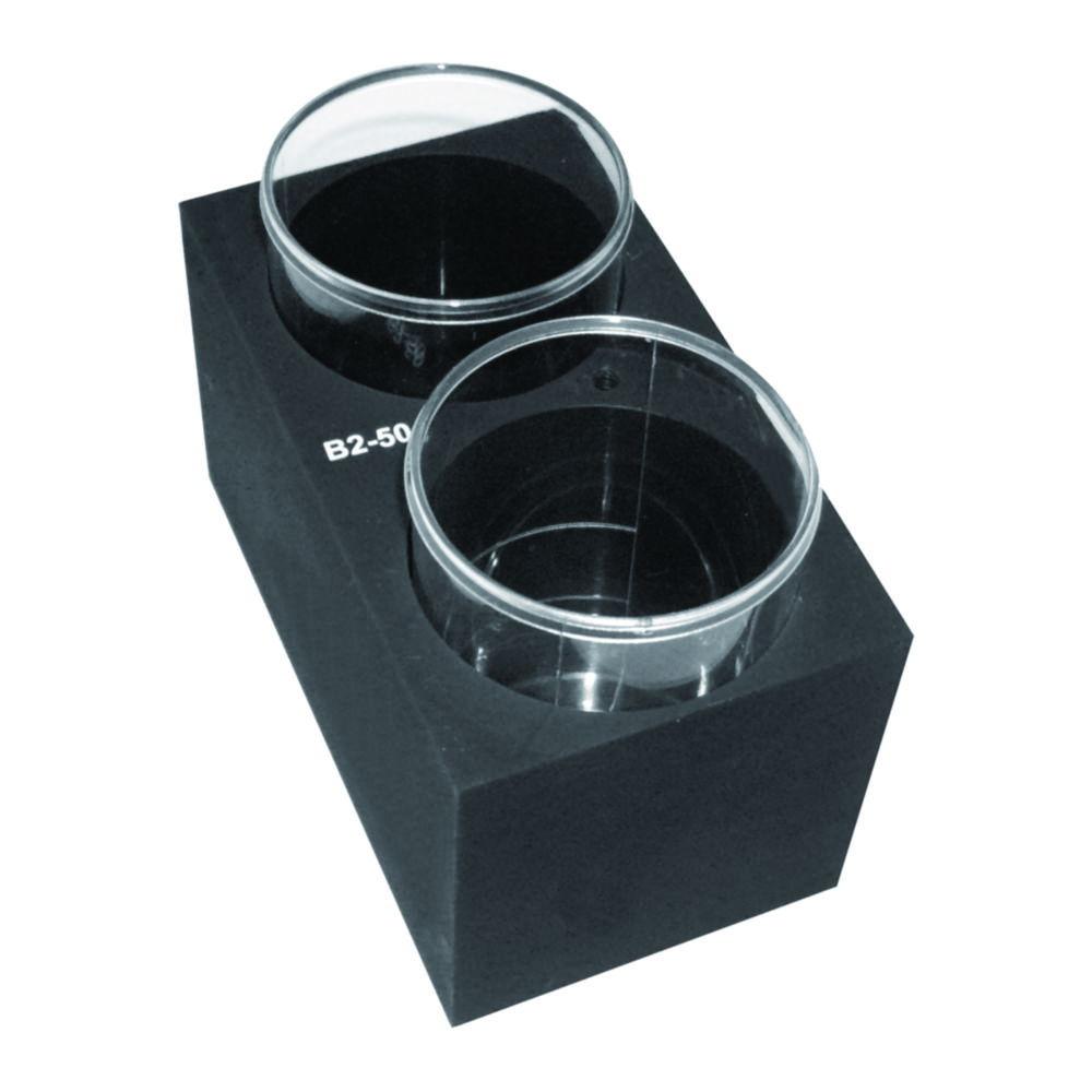 Grant Instruments B2-50 Block with 2 Holes of 48 mm Diameter, Flat Bottom