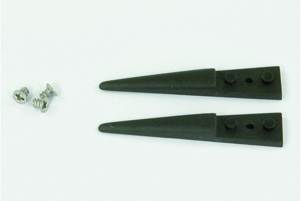 Tip set for replaceable tip tweezers const. of 2 tips, 3 screws for 6.266 878