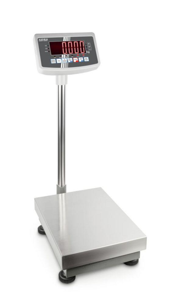 Platform scale EFC 100K-3L with rechargeable battery, bright LED display and stand