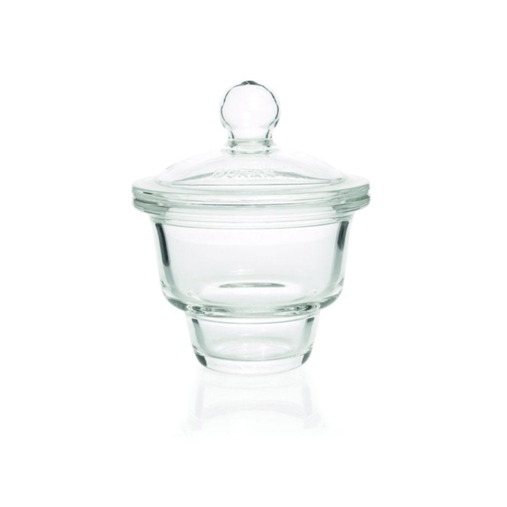 DWK Duran Desiccator, with Knob Cover, 100 mm Diameter, Without Plate
