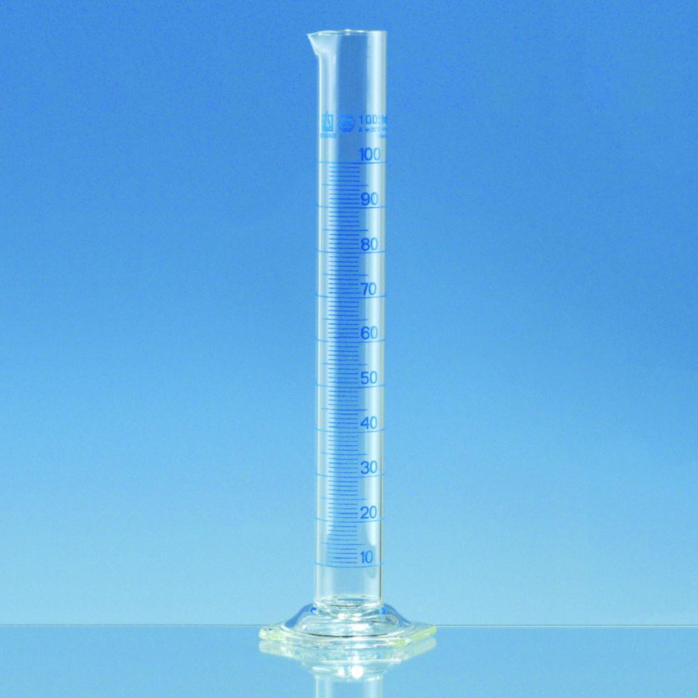 BRAND Measuring Cylinder BLAUBRAND Tall Form CLA 500 mL (5 mL) Boro 3.3