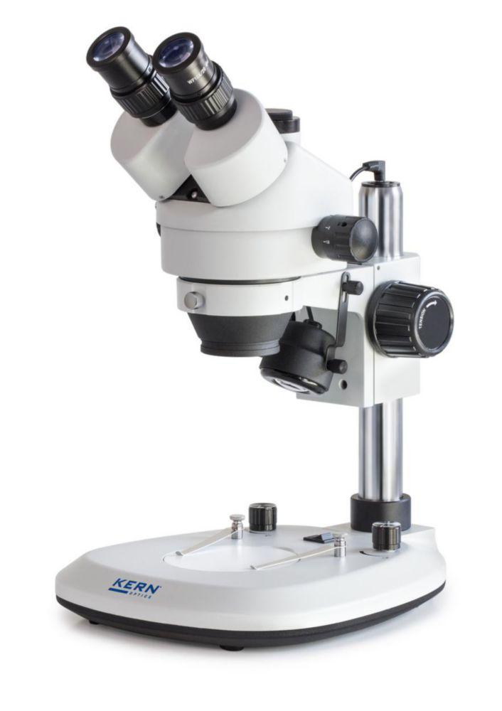 Kern Stereo Zoom Microscope 0.75–4.5x, HWF 10x/20, LED, Trinocular