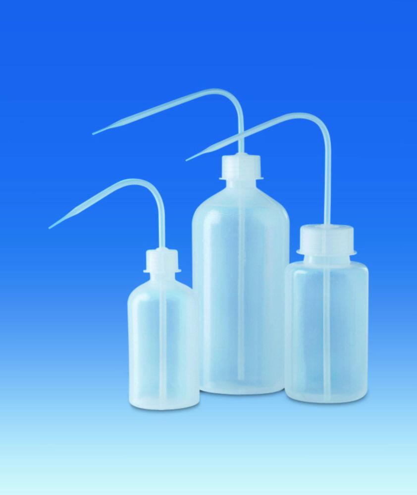 VITLAB Wash Bottles 500 ml, GL25, LDPE, Round
