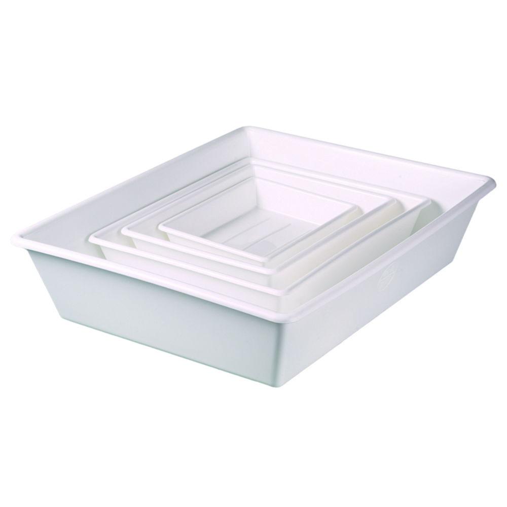 Bürkle Laboratory Bowl Set Small, White, PP Consisting of 4 Sizes: 9.200 203, 9.200 204, 9.200 205, 9.200 206, LaboPlast