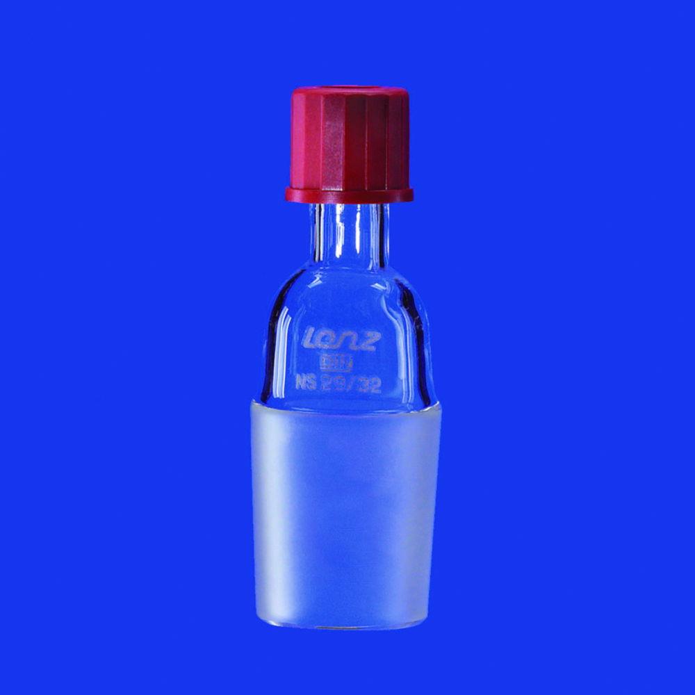 Lenz-Laborglas Thread Tube GL14 with Cone NS 19/26 with Cap and Sealing, Duran-Rohr
