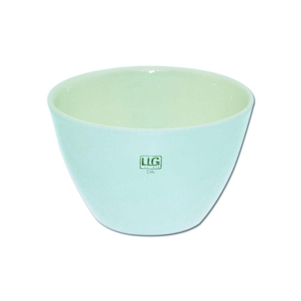 LLG Porcelain Crucible 1/30, DIN 5mL, 30mm Dia, Low Form, Glazed
