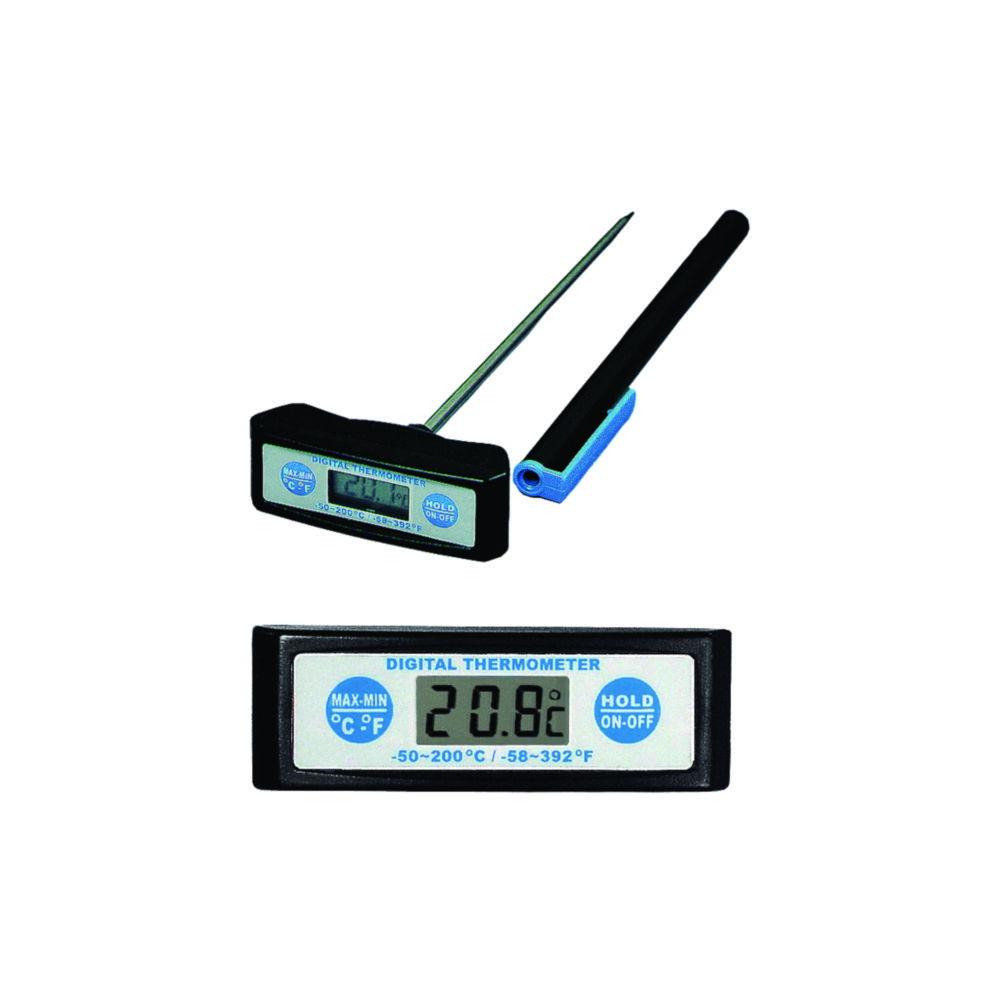 Amarell Digital Thermometers, Type "Multi", -50 ... 200 °C, with Stainless Steel Probe 300 x 3.5 mm