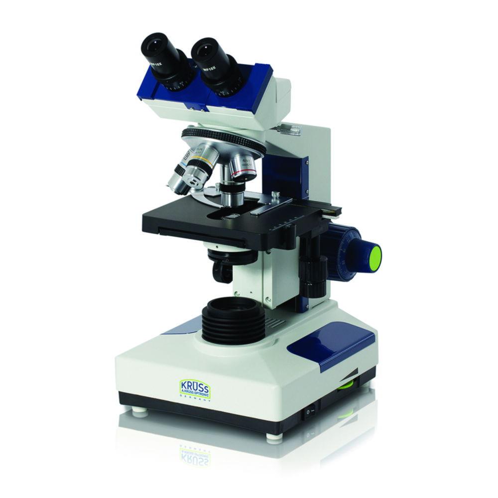Microscopes,trinocular,eyepieces 10x planocular achrom.objectives: 4x, 10x, 40x, 100x,with photo- tube and built-in illumination