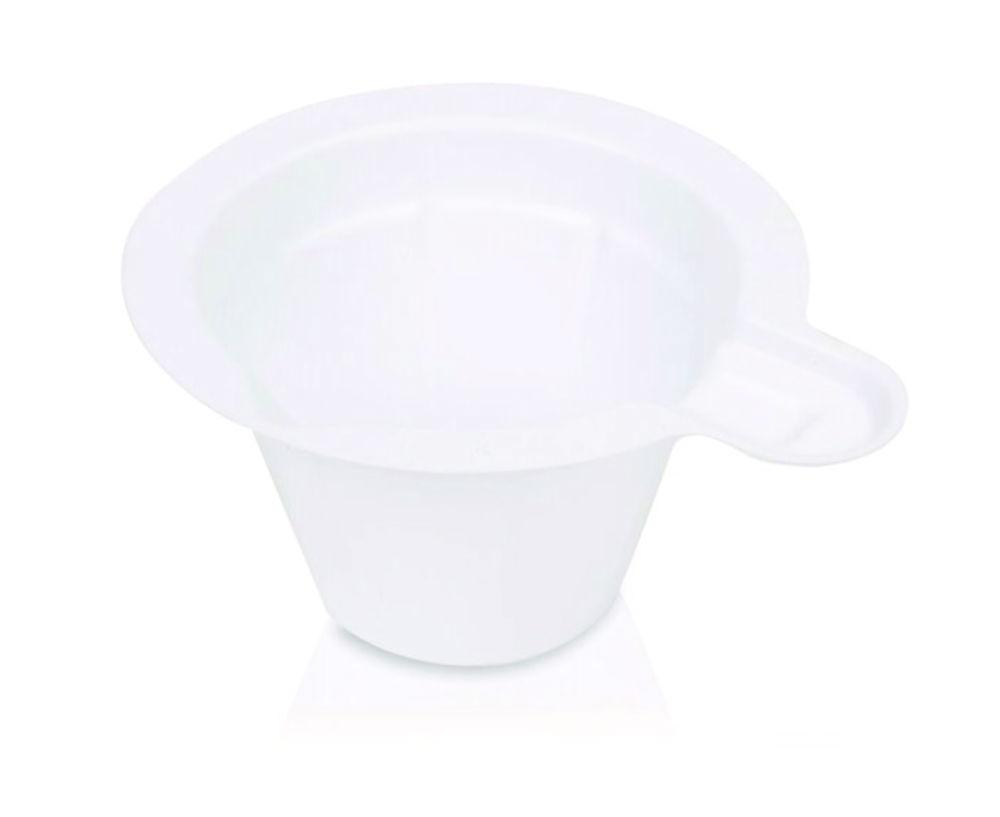 Weighing pans, PS, round, with handle 50 ml, 80 mm x 43 mm pack of 200