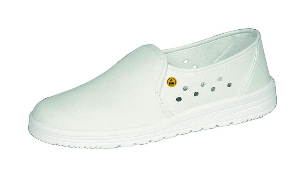 Abeba ESD-Occupational Shoes Air Cushion, Size 46 Slipper White, Slip-Resistant PU Running Sole