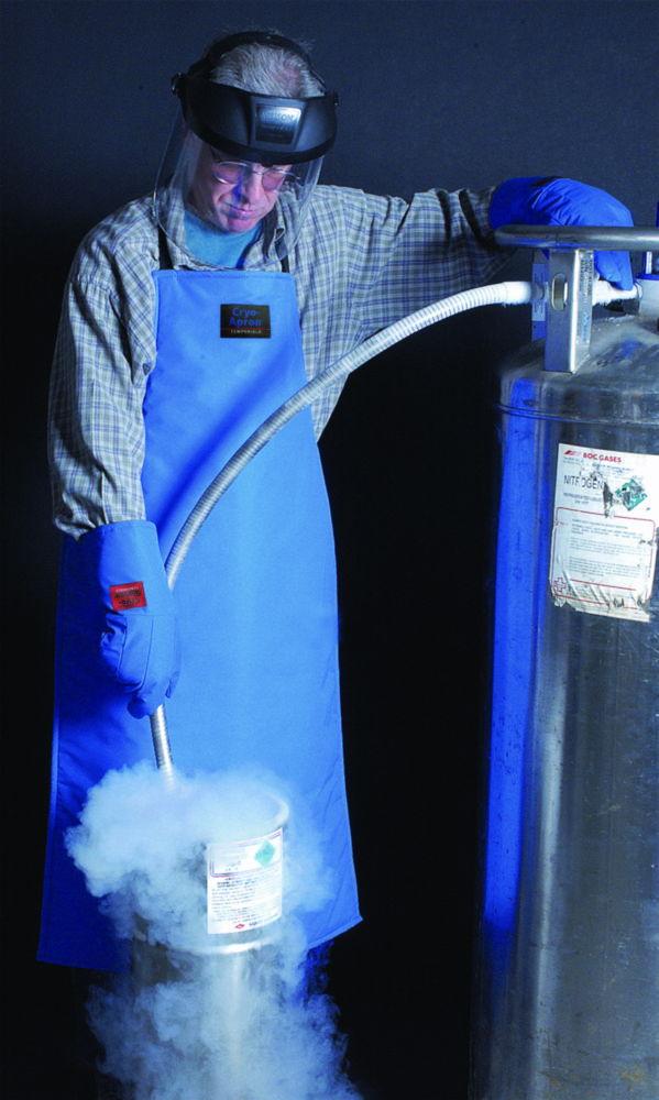 Cryo.Expert Cryo Protection Set – Gloves 700mm M, Face Shield, Apron, and Two Safety Labels
