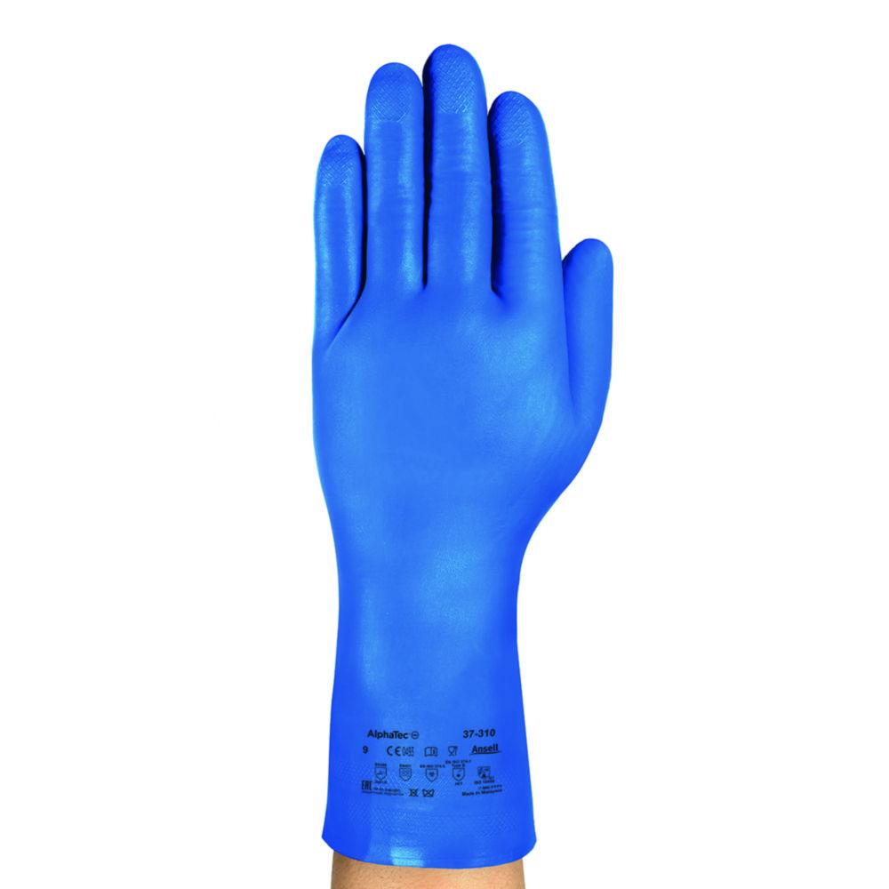 Ansell Nitrile Glove AlphaTec 37-310, Size 11, Blue, Not Velourized, Diamond Grip Profile, Pair

