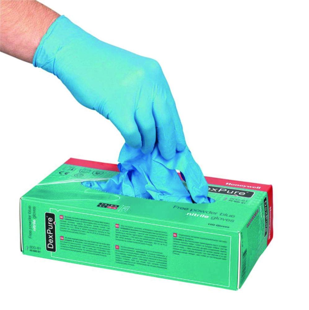 Honeywell Perfect Fit Dexpure 800-81, Size S Nitril Gloves, Powder Free, Blue, Pack of 100

