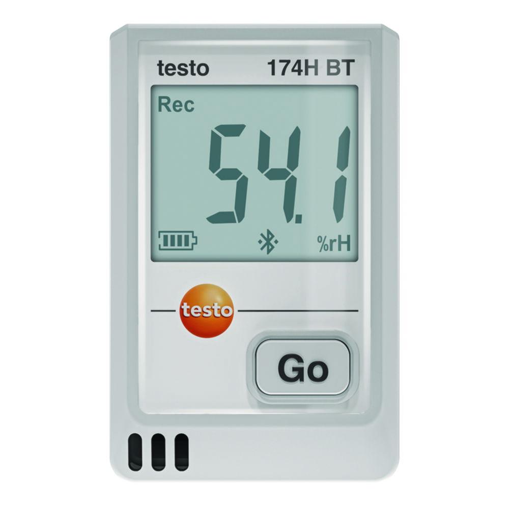 Testo Mini Temperature & Moisture Data Logger 174 H BT with Bluetooth and Mobile App (White)