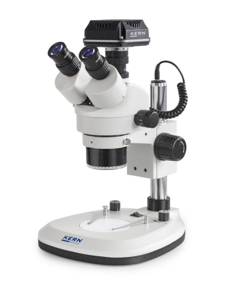 Kern & Sohn Stereo Zoom Microscope Digital Set OZL 466 with C-Mount Adapter and Microscope Camera KERN 832