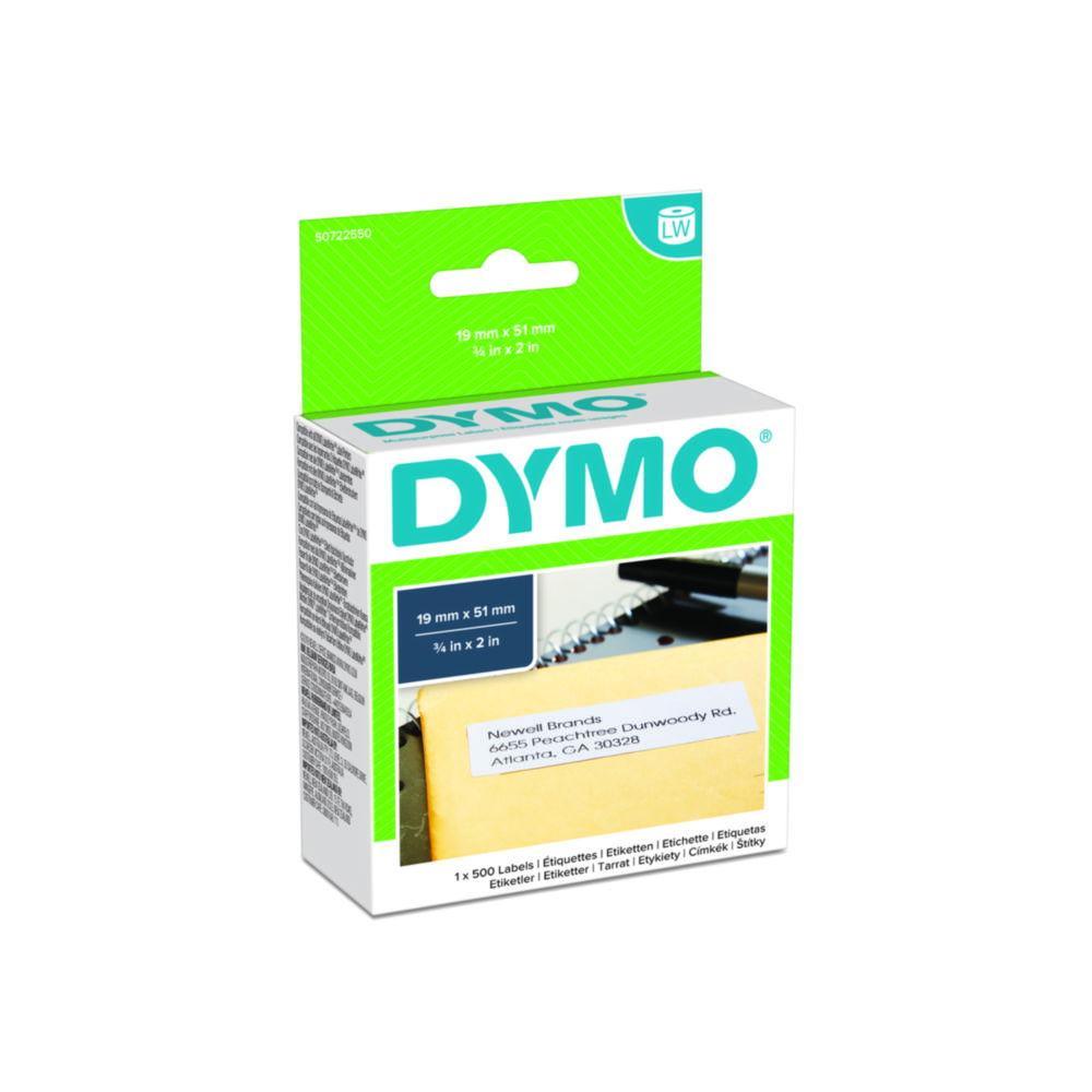 Dymo Original Removable Labels for LabelWriter Printers, White, 19mm x 51mm (Pack of 500)

