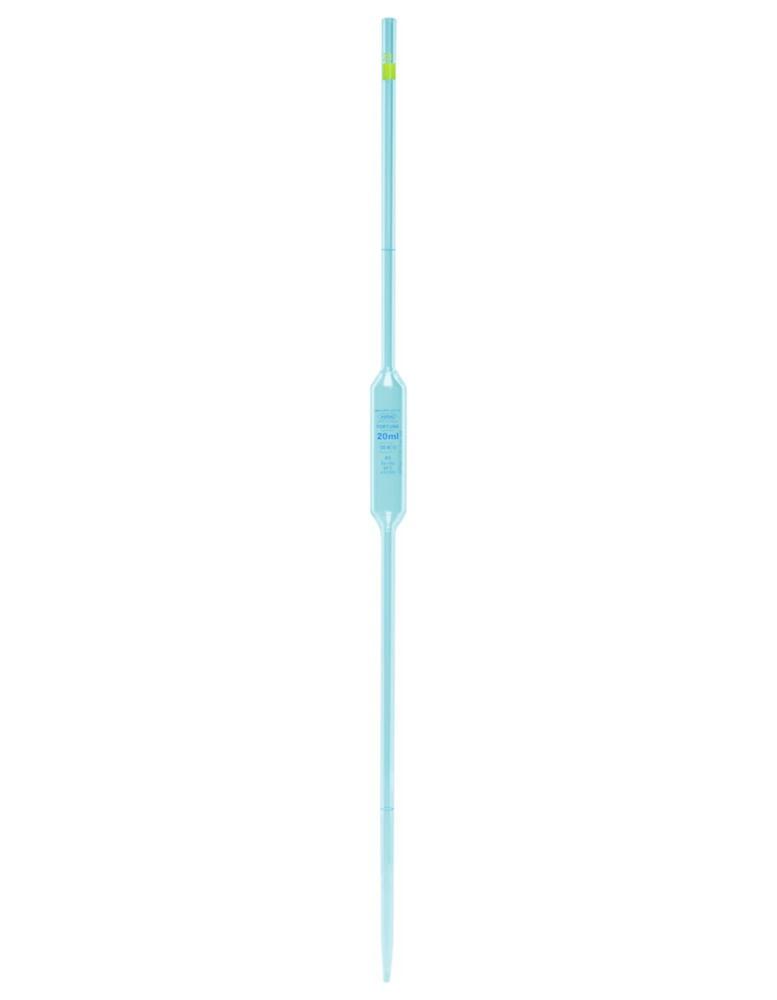 Poulten & Graf Volumetric Pipette 1.5 ml with 2 Marks CL. AS, Certificate of Conformity Clear Glass (Blue Graduated)