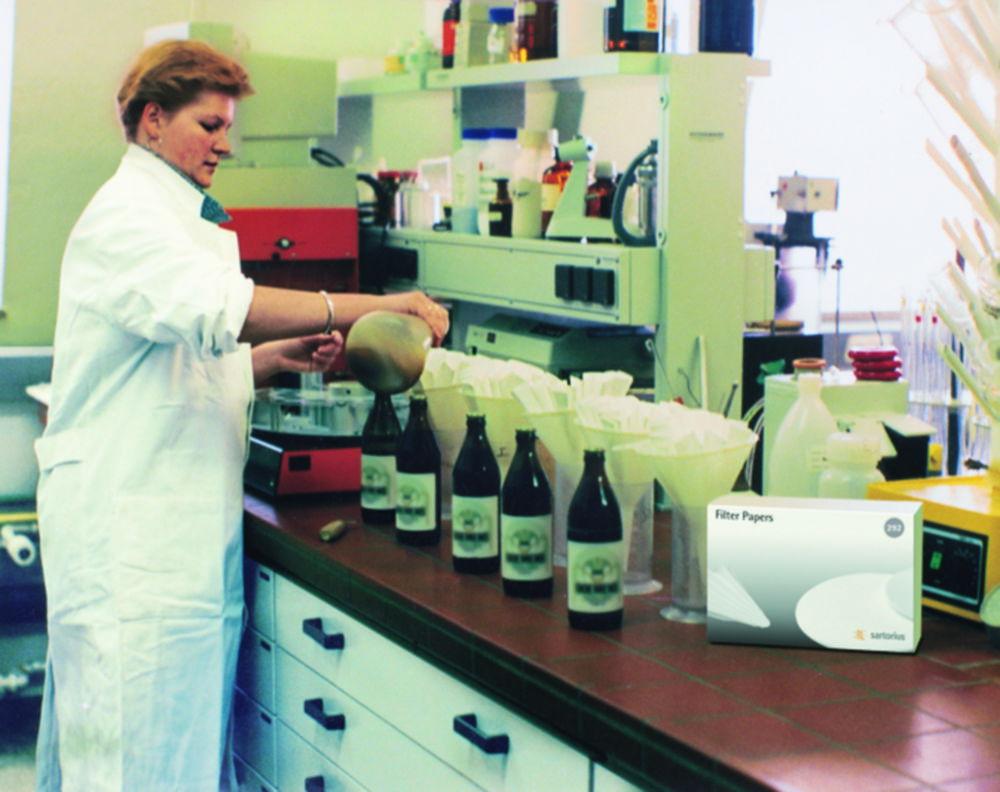 Sartorius Pleated Filter 292, 125 mm Qualitative, Moderately Fast Filtration, PU=100