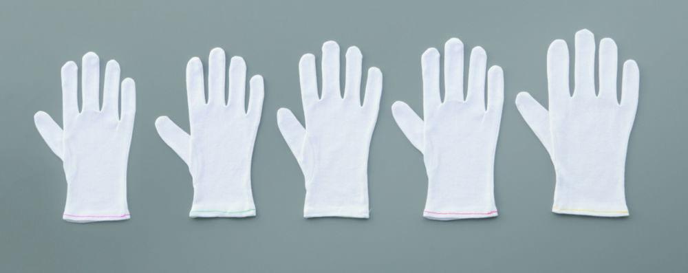 As One ASPURE Cotton Smooth Gloves with Gore, Size S, Pack of 12 Pairs​
