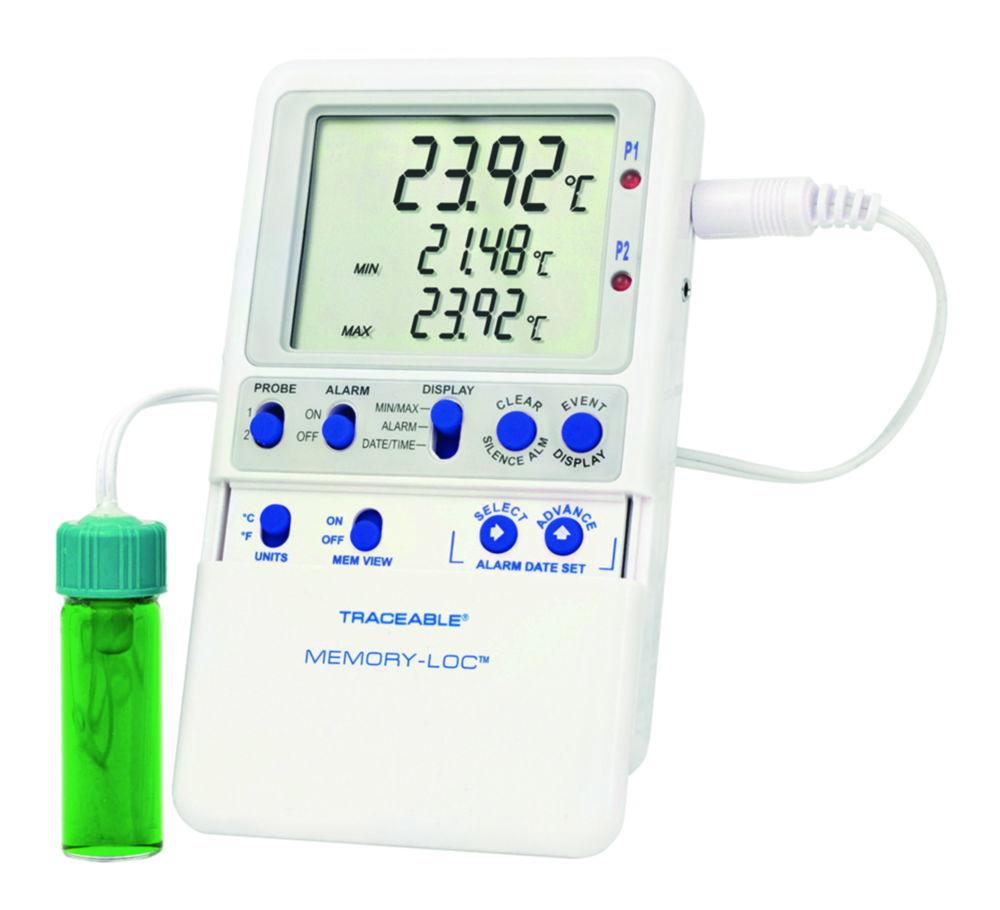 Cole-Parmer Traceable Memory-Loc™ Data Logging Thermometer with 1 Vaccine Bottle Probe
