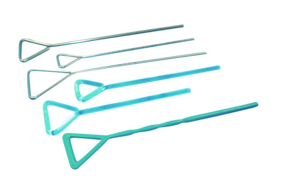 LLG Drigalski Spatula, 190x4mm, Stainless Steel, Head Width 40mm, Straight Head for Microbiology