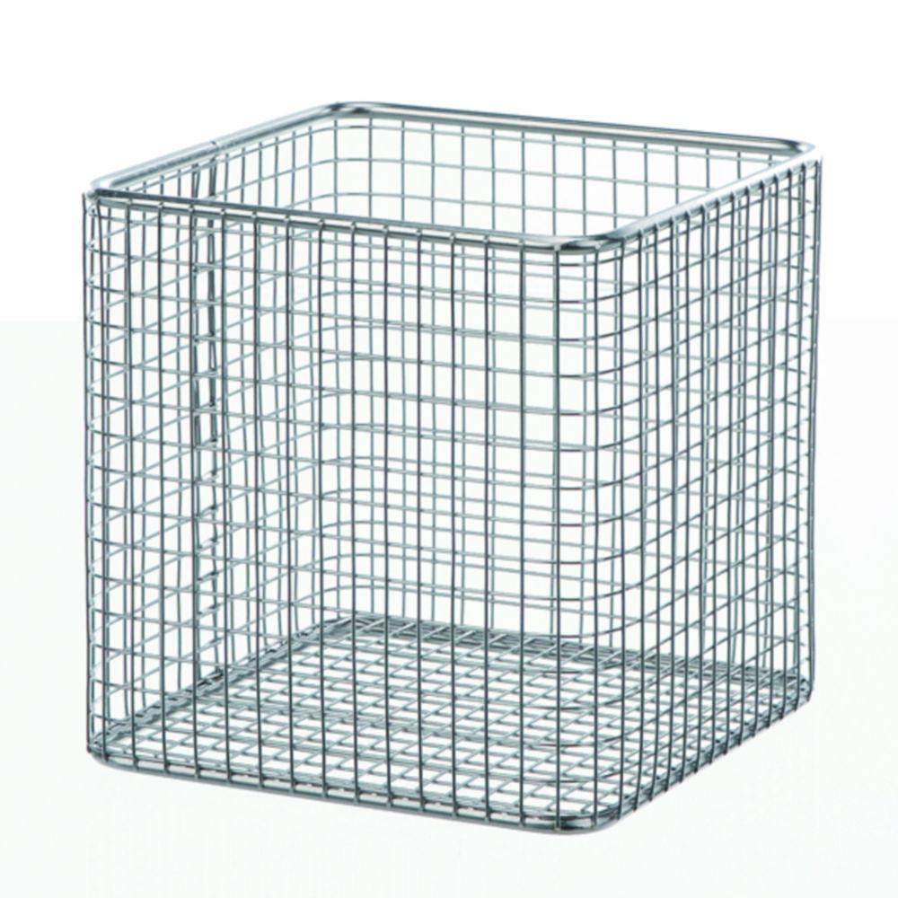 BOCHEM Wire Basket 150x150x150 mm Stainless Steel 18/8 E-POLI Mesh Size 8x8mm