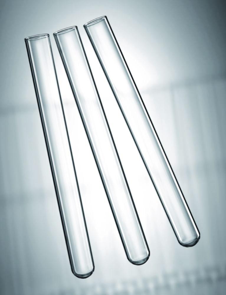 Scherf Test Tubes 150×20.00×0.5–0.6 mm Boro 5.1 Glass, With Rim, Round Bottom Pack of 100

