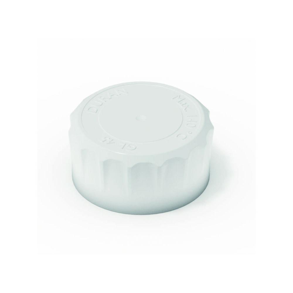 DWK Duran Youtility Screw Caps GL 45, PP White, USP Class VI, Pack of 10

