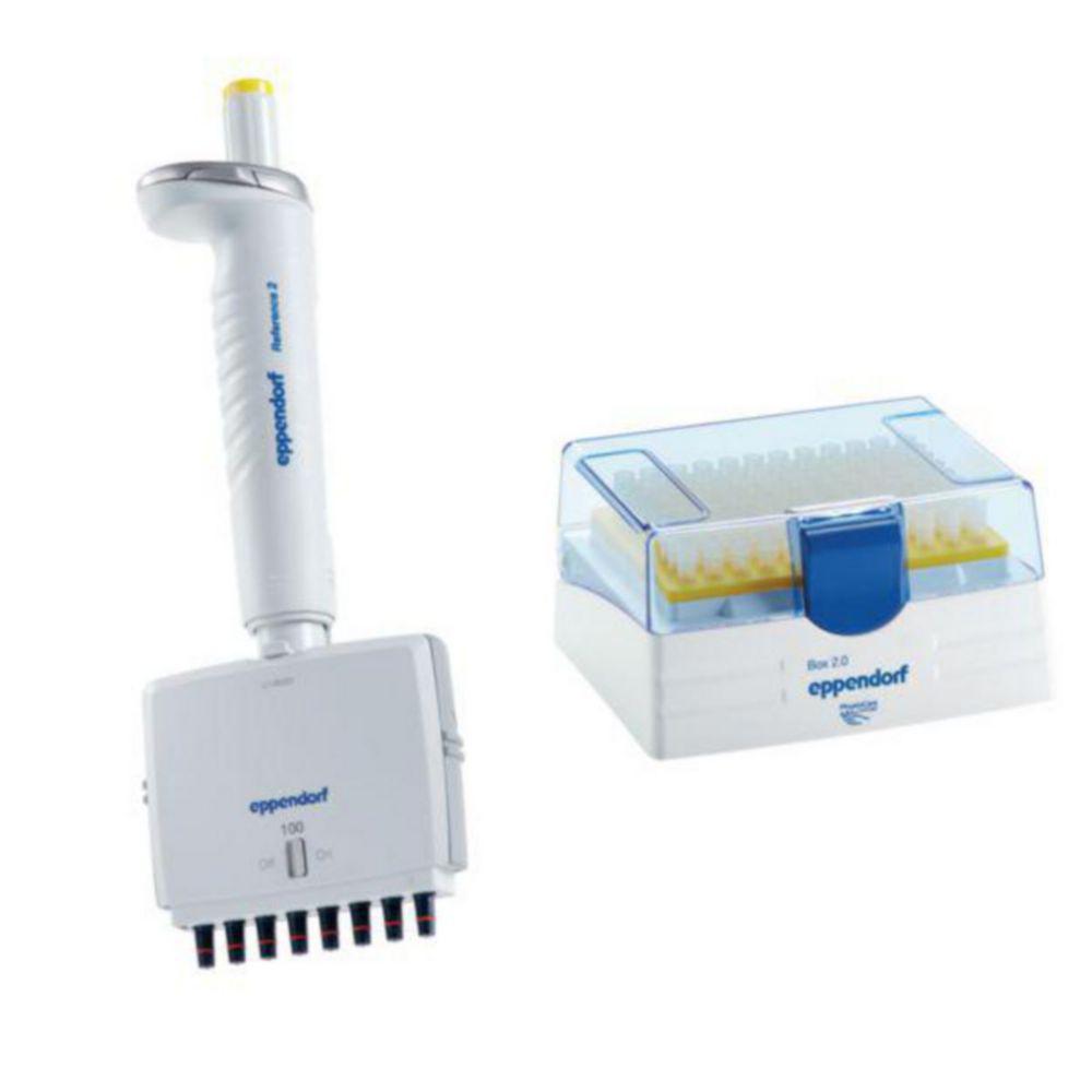 Eppendorf Reference 2 G Variable 8-Channel Pipette 10-100 µL, Yellow


