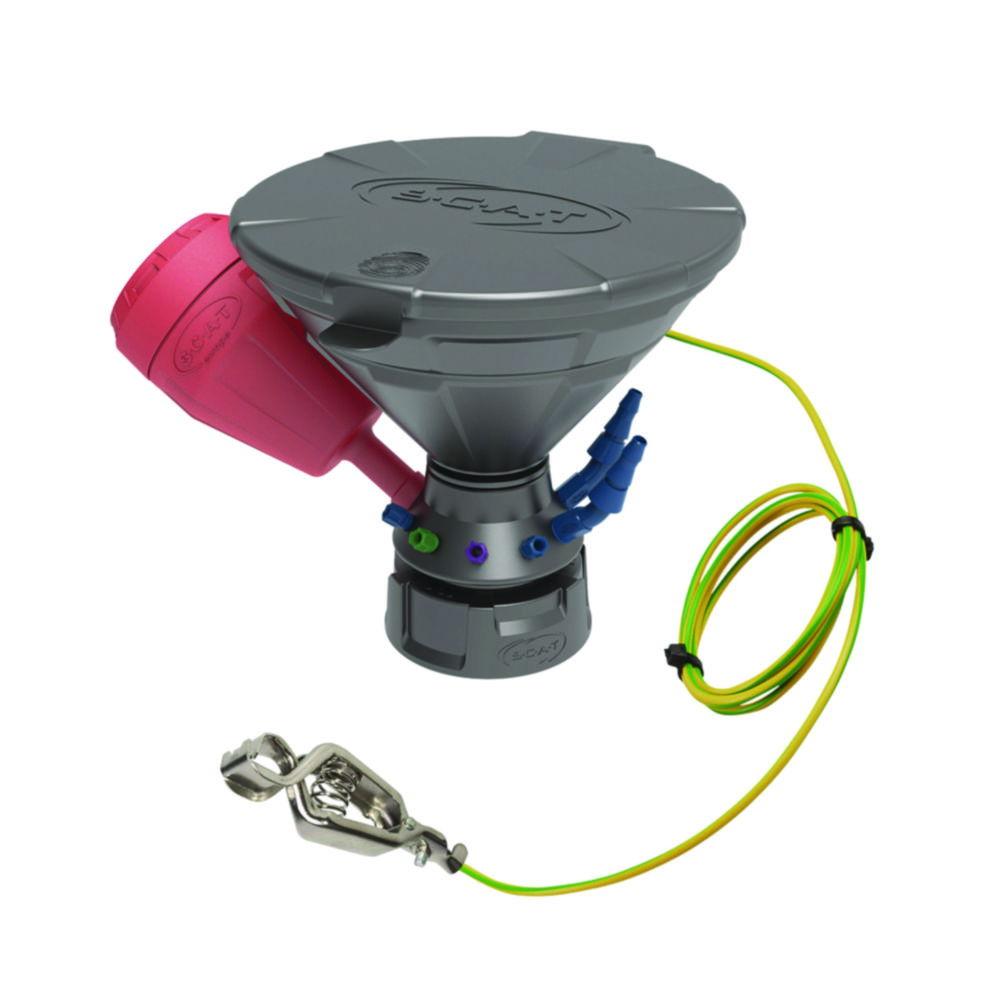 SCAT Universal Waste Hub "JAN" – S60/61 Safety Funnel, 4x 1.6/2.3/3.2 mm OD, Electrostatic Conductive