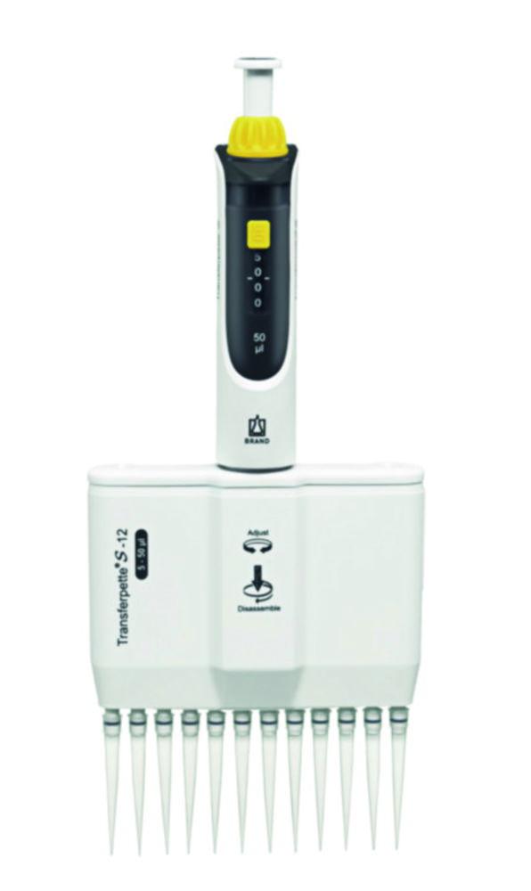 BRAND Transferpette S-12, Variable 5–50 µL, M12-50, DE-M
