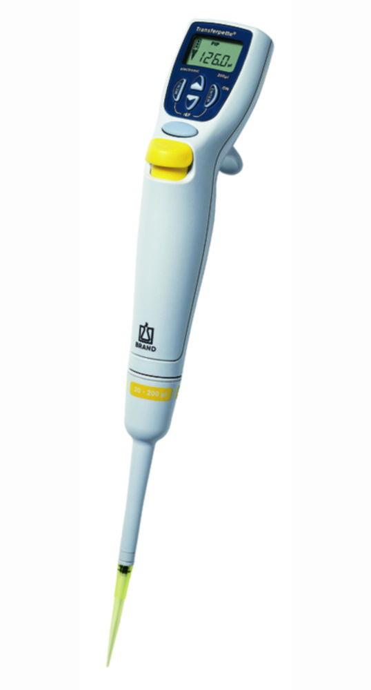 BRAND Transferpette Electronic Pipette (2–20 µL) with Power Pack