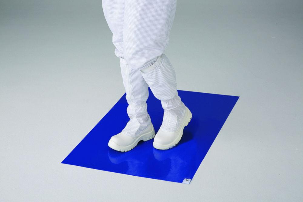 As One ASPURE Antistatic Sticky Mat, Weak Adhesion, 60 Layers, Blue, 600 x 900 mm, Pack of 6 pcs.