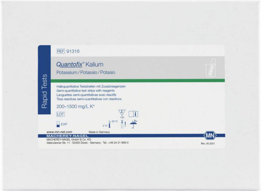 Macherey-Nagel Quantofix Test Kit Potassium 100 Test Strips Reagents

