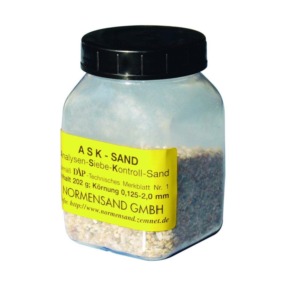 Test sieve-control-sand grain size 0,125 - 2,00mm, 202 g pack of 3
