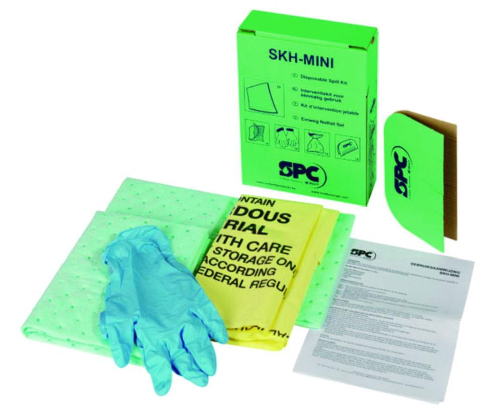 Brady Spill Kit with Autoclavable Biohazard Bag and Disposable Brush for Wall or Shelf Mounting